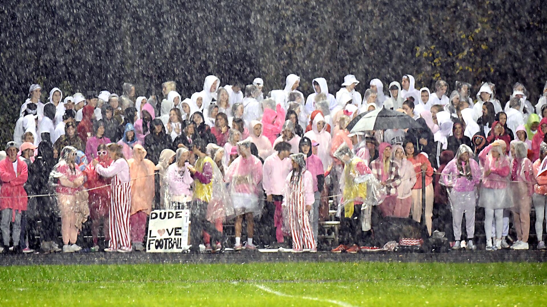 Mankato East v. Mankato West fans 2